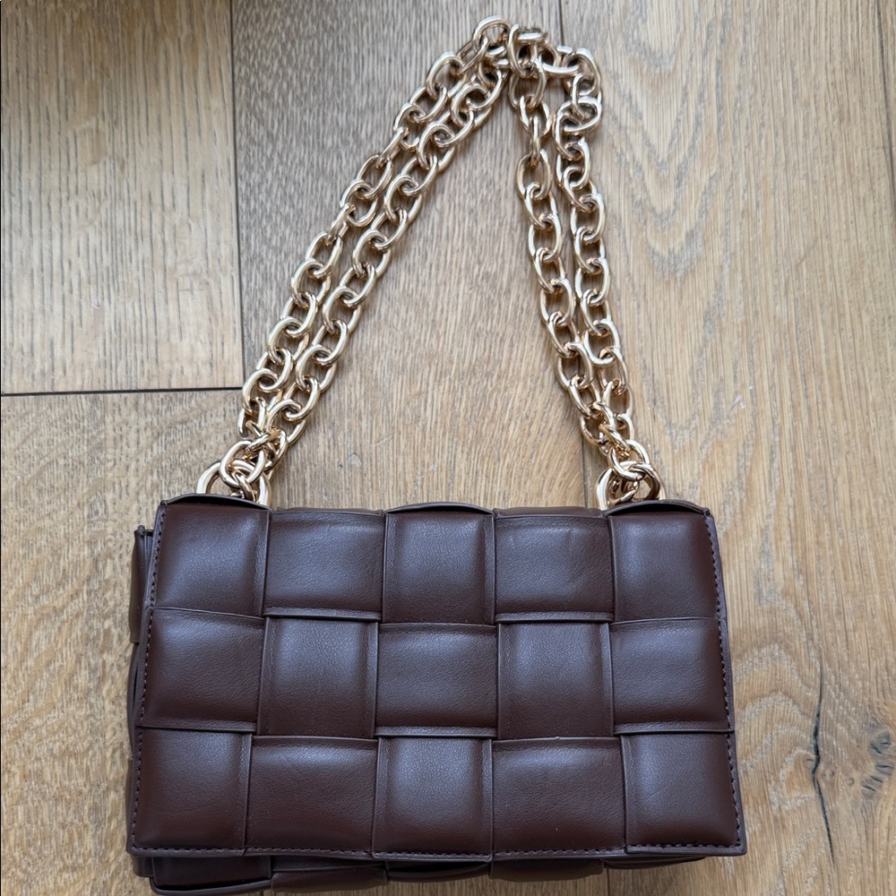 Brown Chain Strap Women Bag